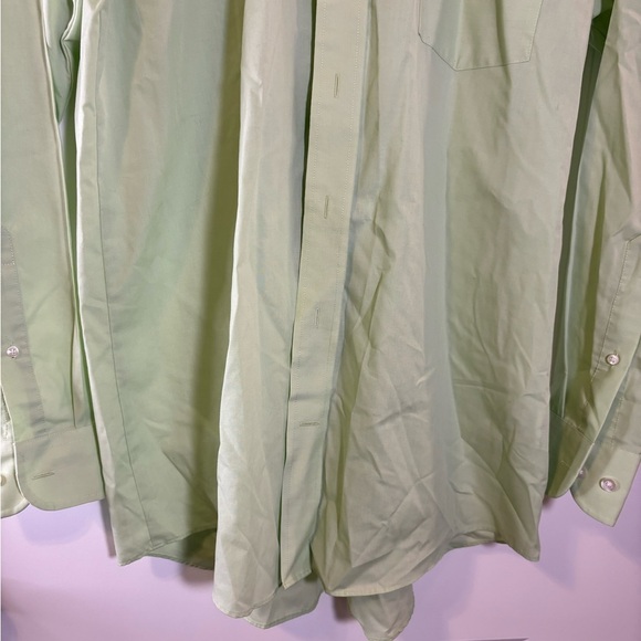 Stafford apple green button down - Picture 4 of 10